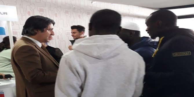 İŞKUR yetkilileri, gençlerle bir araya geldi