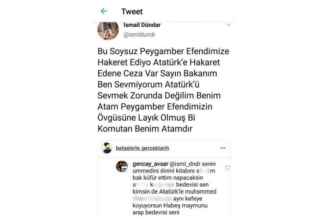 İslam'a hakarete ceza yok ama Atatürk’ü sevmediğimi söyleyince ceza var