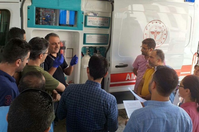 Oksijen tüpü ve sistemlerinin güvenli kullanımı eğitimi