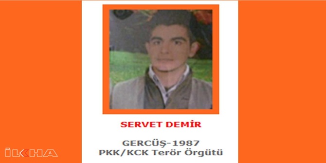 Turuncu listede aranan PKK'li öldürüldü