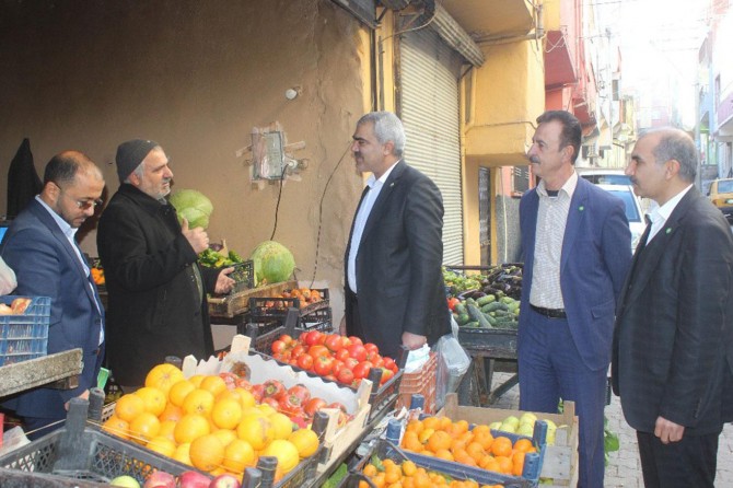 HÜDA PAR Şanlıurfa İl Başkanlığından Eyyübiye esnafına ziyaret