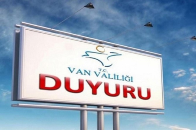 Van'da bazı eylem ve etkinlikler 15 gün süreyle yasaklandı