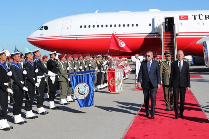 Turkish President Erdoğan in Tunisia