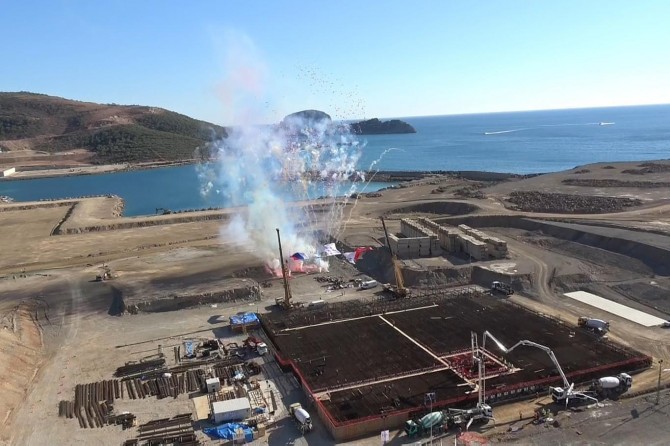 Akkuyu nükleer santralinin ikinci blok inşaatı 2020'de