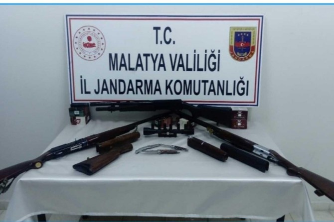 ​Malatya'da silah kaçakçılarına operasyon: 2 gözaltı