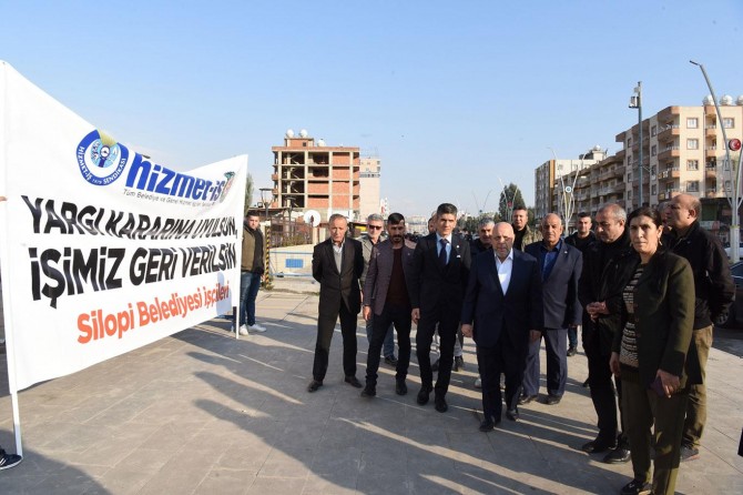 Hak-İş Başkanı Arslan'dan belediyelerden çıkarılan işçilere destek