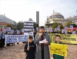 Sağlıkta Dönüşüm Protesto Edildi