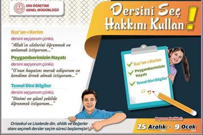 Kur’an-ı Kerim, temel dini bilgiler ve siyer dersleri zorunlu olsun