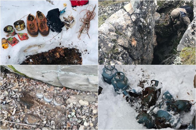 Kıran-8 Operasyonu'nda Bitlis'te patlayıcı madde ele geçirildi