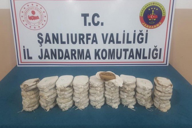 Şanlıurfa’da uyuşturucu madde ele geçirildi