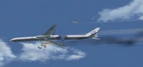 Yolcu uçağının düşme anı kamerada! video