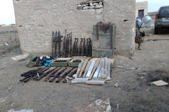 PKK'ye ait  mühimmat ele geçirildi