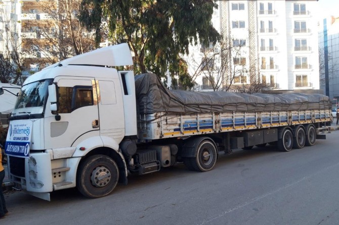 Adıyaman’dan İdlib’e kardeş eli