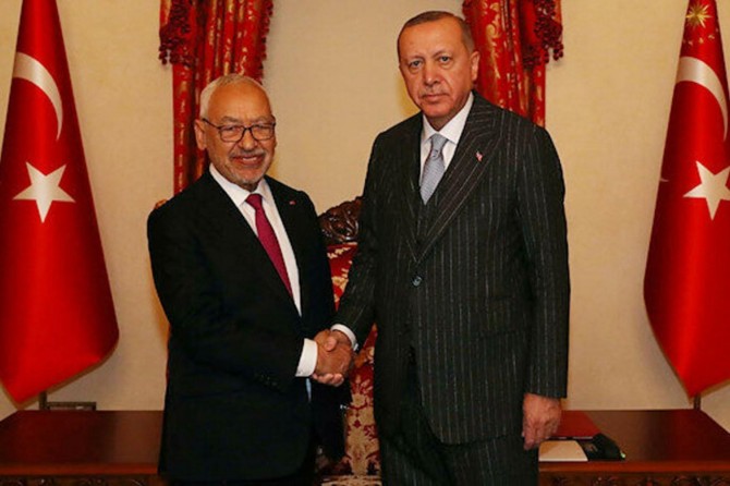 Erdogan Serokê Meclîsa Tunusê Raşîd Gannuşî qebûl kir