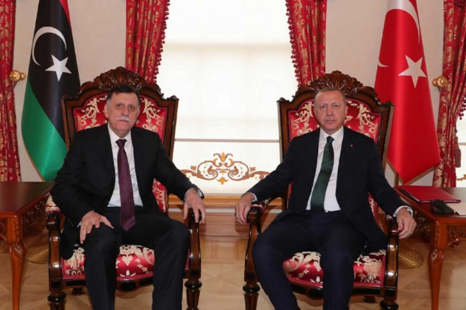 Erdoğan ile es-Serrac görüşmesi sona erdi