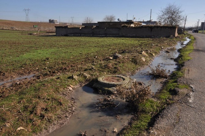 Kanalizasyon suyu köylülerin sağlığını tehdit ediyor