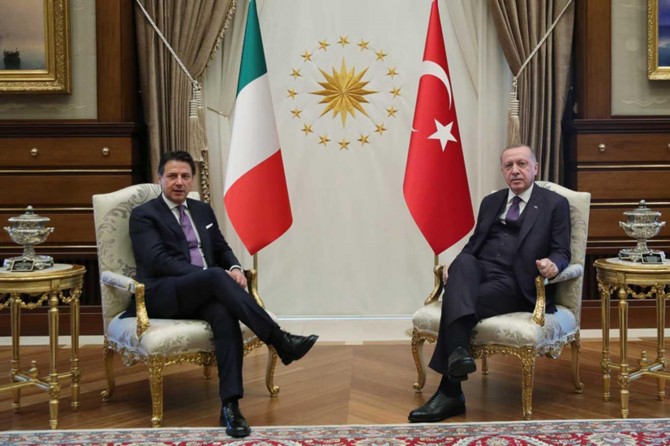 Erdoğan meets with Prime Minister Conte of Italy