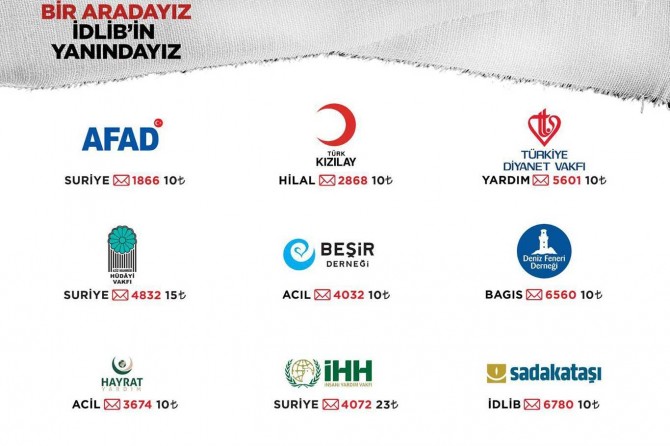 ​İdlib için yardım kampanyası başlatıldı