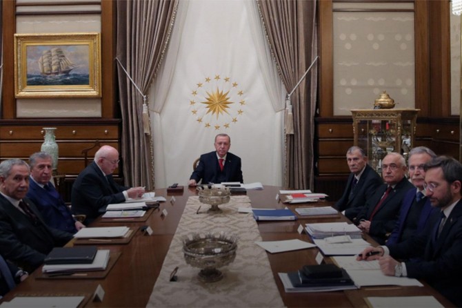 Cumhurbaşkanlığı Külliyesi'nde Yüksek İstişare Kurulu toplantısı yapıldı