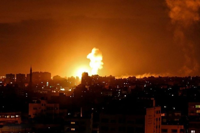 Siyonist terör çetesinden Gazze'ye hava saldırısı