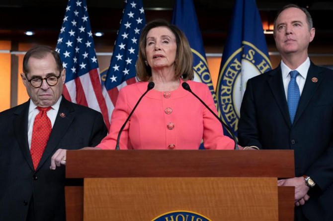 US House of Representatives send the impeachment articles against Trump to the Senate