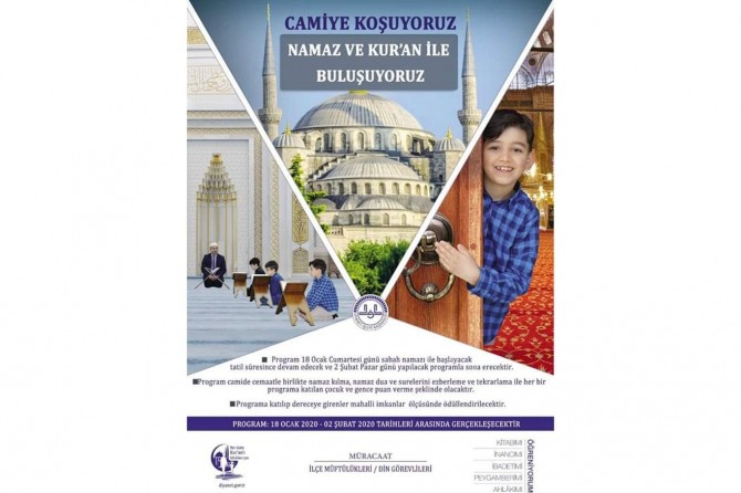 Diyanet'ten "Camiye koşuyoruz namazla buluşuyoruz" projesi
