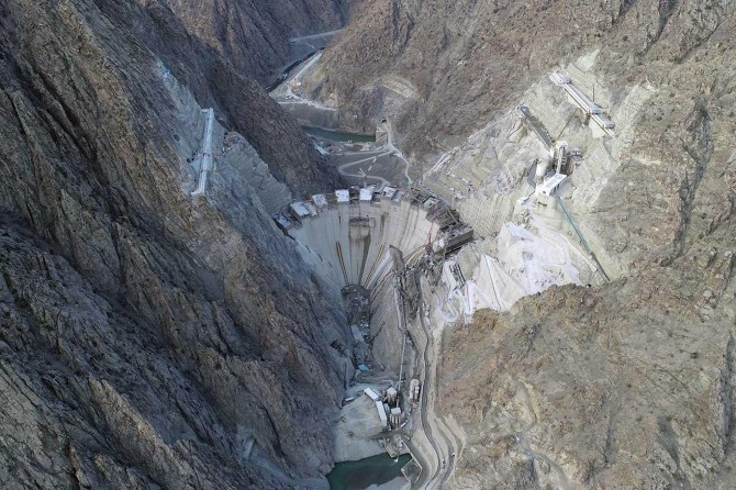 Yusueli Dam reaches to 175 meter height, Pakdemirli says