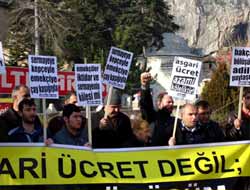 Asgari Ücret Protesto Edildi