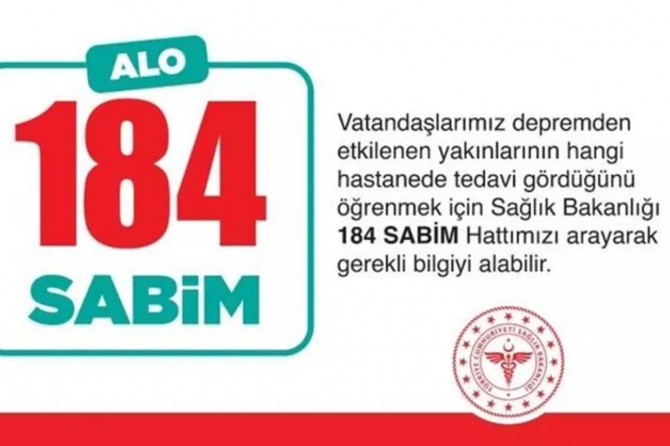 Sağlık Bakanı Fahrettin Koca: Depremden etkilenenlerin durumunu öğrenmek için 184'ü arayın