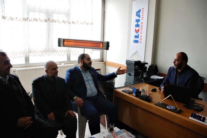 Saadet Partisi’nden bir heyet İLKHA’yı ziyaret etti