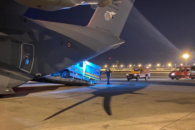 MSB: Depremde hasar tespit çalışmaları için keşif uçağı görevlendirildi