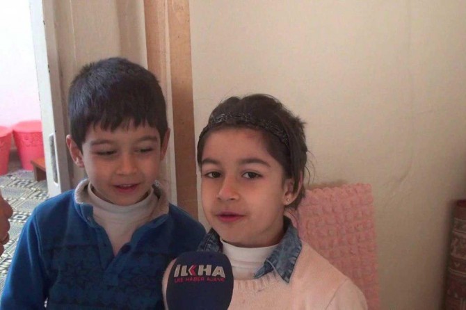 Çocuklardan Erdoğan'a: "Tayyip Dede! Evimizi yap. Tapularımız olsun, odalarımız olsun"