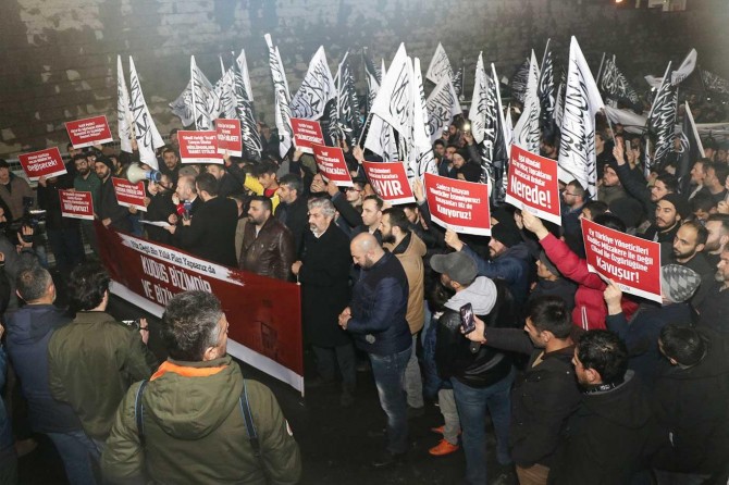 İşgalci ABD'nin Kudüs kararı, basın açıklaması ile protesto edildi
