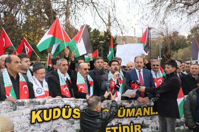 ​İşgalci ABD Başkanı Trump'ın şer planına Şanlıurfa'dan tepki