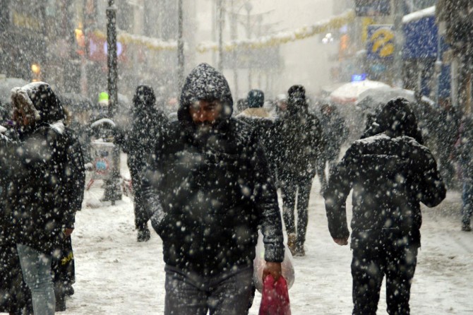 Ağrı'da kar yağışı