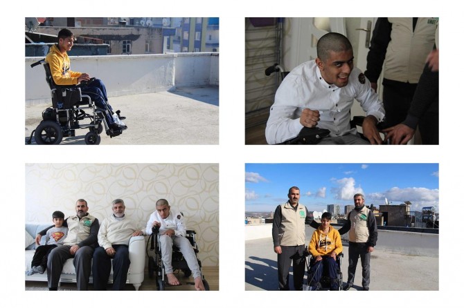 Diyarbakır Umut Kervanı, iki engellinin yüzünü güldürdü