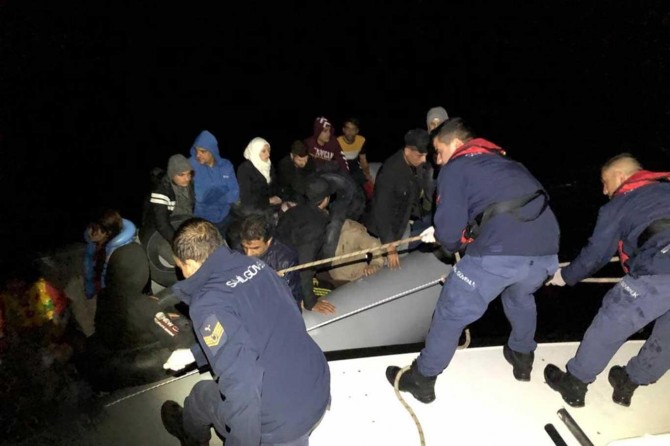 Edirne'de 40 düzensiz göçmen yakalandı