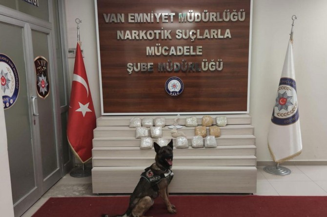 Van'da uyuşturucu operasyonunda 15 kilo eroin ele geçirildi