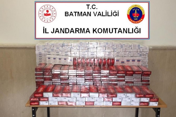 Batman’da gümrük kaçağı sigara ve petrol ele geçirildi