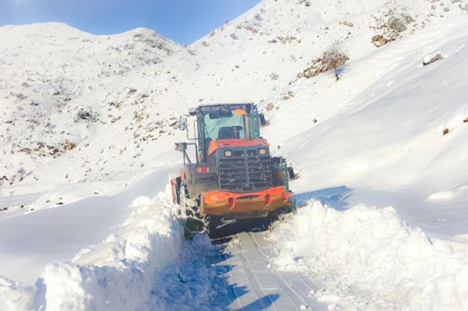 Batman’da onlarca köy ve mezra yolu kar nedeniyle kapandı