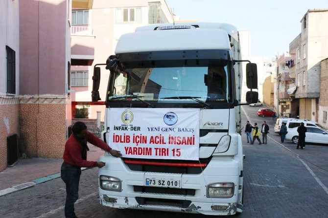 İNFAK-DER’den İdlib’e bir TIR insani yardım