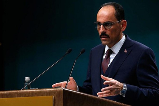 Cumhurbaşkanlığı Sözcüsü Kalın: "Filistin ilgili ortaya atılan plan çözüm planı değil"