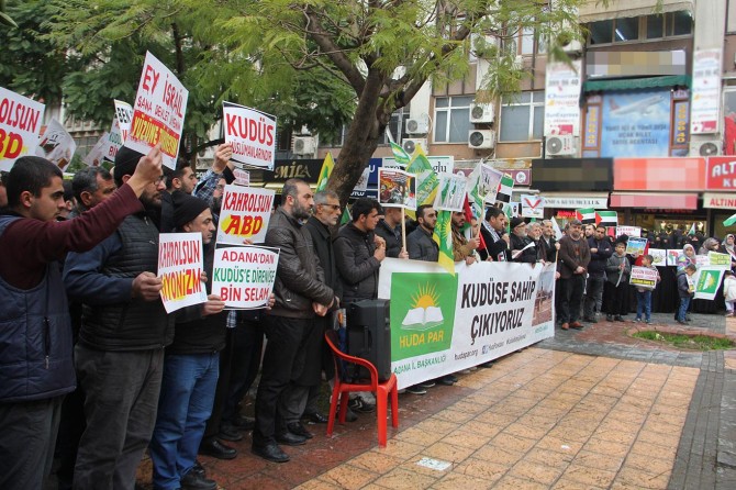 HÜDA PAR Adana İl Başkanlığı 'Yüzyılın İhaneti'ni tel'in etti