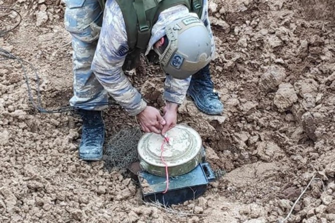 PKK'ye ait patlayıcılar imha edildi