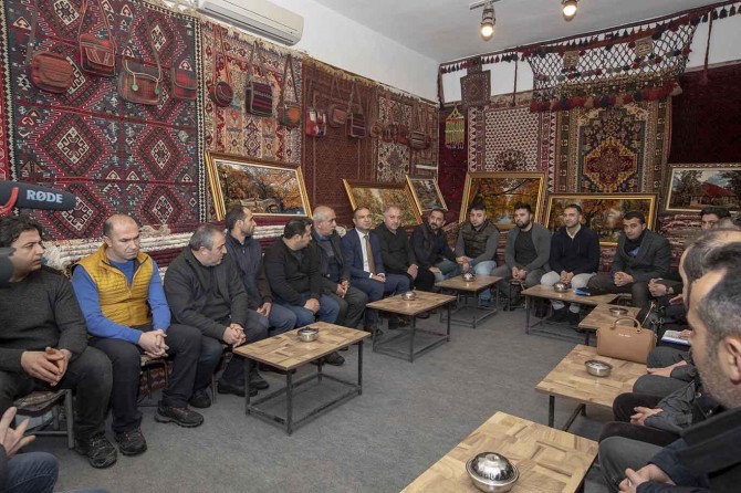 Van İpekyolu Belediye başkan vekili esnafı ziyaret etti