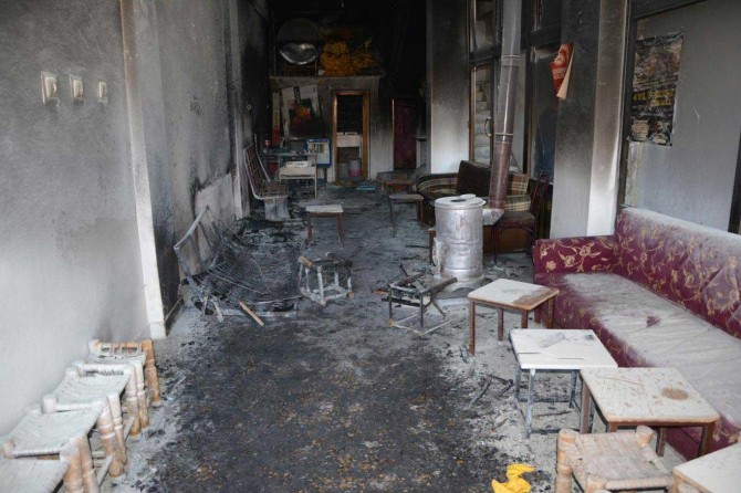 Yangın işyerini kullanılamaz hale getirdi