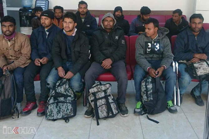 Li Osmanîyê 34 koçber hatin girtin