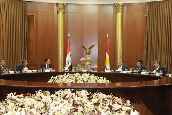 Mesud Barzani Irak'ın 15 valisiyle görüştü