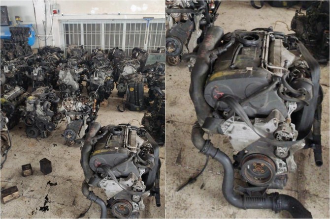 Malatya’da gümrük kaçağı 40 adet otomobil motoru ele geçirild