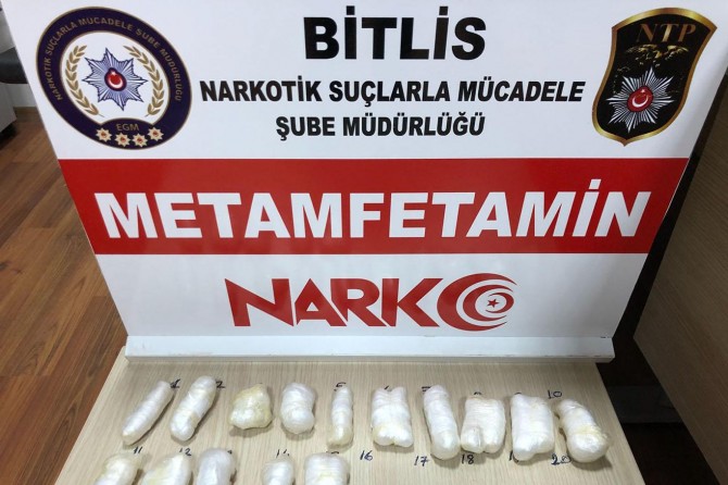 Bitlis’te Metamfetamin uyuşturucu maddesi ele geçirildi